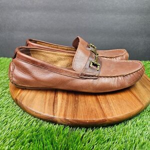Cole Haan Somerset Link Horsebit Brown Leather Driving Mocs Loafers Mens 9 M